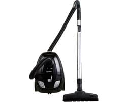 Stofzuiger met zak - Krachtige reiniger - Snel schoonmaken - HEPA hygiënefilter - 15 liter capaciteit - Zwart