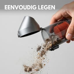 RYER Kruimeldief - Draadloze Handstofzuiger - 120W - 30 Min Accuduur - HEPA-filter - Voor Zuigen, Blazen, Oppompen & Vacuümopslag - Incl. 5 Opzetstukken — thumbnail 5