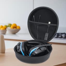 Hoesje voor Headset - Beschermhoes - Veilig Vervoeren - Hard Materiaal - 25cm x 23.5cm - Zwart — thumbnail 5