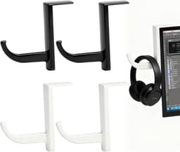 Set van 4 Gaming Headset Houder - Zelfklevende Monitor Haken voor Headset en Hoofdtelefoons - Ruimtebesparende Houder met Sterke Lijm voor Scherm, Tafel en Wandmontage — thumbnail 1