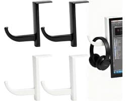 Set van 4 Gaming Headset Houder - Zelfklevende Monitor Haken voor Headset en Hoofdtelefoons - Ruimtebesparende Houder met Sterke Lijm voor Scherm, Tafel en Wandmontage