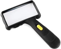 Vergrootglas met Licht - Leesloep - Gedetailleerd Lezen - Ingebouwde LED Verlichting - 10x Vergroting - Zwart