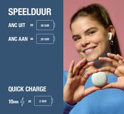 Fresh 'n Rebel Twins Fuse 2 - Draadloze oordopjes - Noise Cancelling oortjes met 36 uur speeltijd - Met Microfoon en App - Steel Blue + Flaming Orange — thumbnail 5