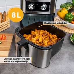 Grote heteluchtfriteuse 8 Liter met Timer en Antiaanbaklaag — thumbnail 2