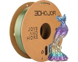 Zijdeachtig PLA 3D Printer Filament 1.75mm Glanzend Snel Kleurverloop Regenboog Multicolor Filament 1kg