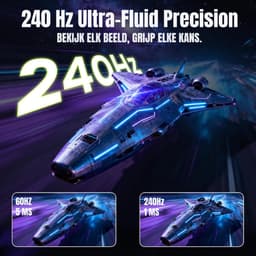 REN® Gaming Monitor 240hz - Gaming Monitor - Zwart - ‎‎62x 37x 9cm; 5 kg — thumbnail 4