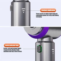 DIMICO - 2-in-1 autostofzuiger met blaasfunctie - Handstofzuiger voor auto en huis - 6000 mAh - Mini stofzuiger draadloos - Interieur reiniger — thumbnail 3