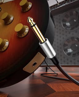 Vesfy Gitaarkabel 5 Meter - 6.3mm Jack naar 6.3mm - Instrumentkabel voor Gitaar, Bas & Keyboard — thumbnail 5