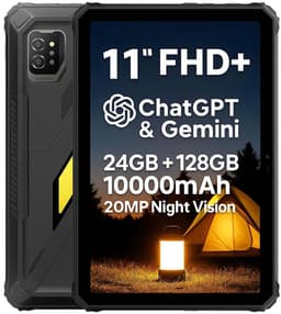 Tablet Blackview Active 7 - 24GB RAM - 128GB ROM - 11 inch - Android 15 - 10000mAh - BT 5,0 - Dual SIM 4G - GPS - OTG - NFC - Zwart — thumbnail 1