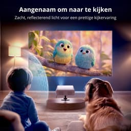 Aurzen EAZZE D1G Mini Beamer – Google TV – Mini Projector – Full HD 1080p – Google TV (ingebouwd) – HDR10 – Dolby Audio – Auto Focus & Keystone – WiFi 5G & Bluetooth 5.1 – Stream eenvoudig vanaf je smartphone – Chromecast ingebouwd — thumbnail 3
