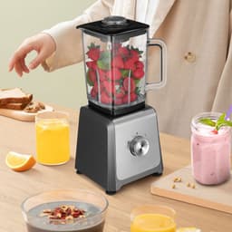 Staande Blender 1.6L -6 Messen voor IJs & Smoothies - Glazen Kan |-Keukenmachine voor Sappen, Soepen & Sauzen — thumbnail 3