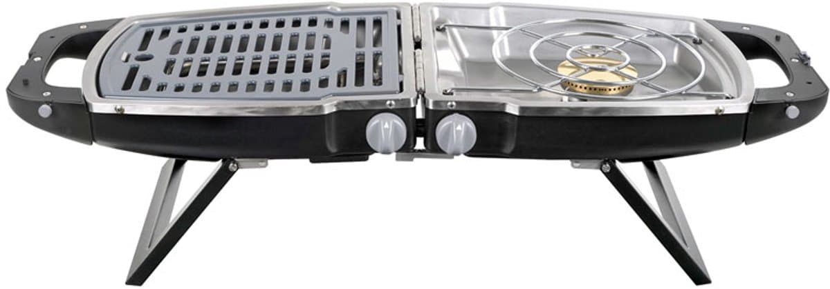 Brunner Mariposa 50 - Gasgrill 83 x 32 x 20,7 cm - 50 mbar - 2,2 kW + 2,0 kW - 7 kg en gasslang — afbeelding 1