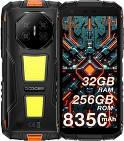 DOOGEE Fire 3 Max Robuuste Smartphone - Gemini AI- 32 GB RAM - 256 GB ROM - 8350 mAh - 5,5 inch - Android 15 - IP68/IP69K Outdoor telefoon - Widevine L1 - OTG - NFC - Oranje — thumbnail 1