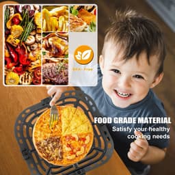 Kraftverdia Airfryer - Accessoire - Vervangende Grillpan voor Instant Vortex 6QT & Gourmia GAF685/GAF735 - Anti-aanbak RVS — thumbnail 3