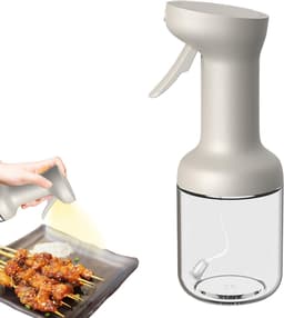 Kookoliesprayfles - Glazen olijfoliesprayfles - Multifunctionele oliefles - Geschikt voor airfryers, picknicks in de buitenlucht en het sprayen van sauzen - Geschikt voor grillen, bakken en koken - 450 ml — thumbnail 1