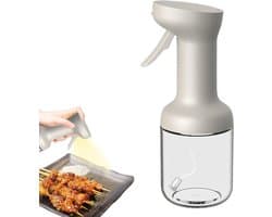 Kookoliesprayfles - Glazen olijfoliesprayfles - Multifunctionele oliefles - Geschikt voor airfryers, picknicks in de buitenlucht en het sprayen van sauzen - Geschikt voor grillen, bakken en koken - 450 ml