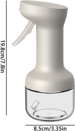 Kookoliesprayfles - Glazen olijfoliesprayfles - Multifunctionele oliefles - Geschikt voor airfryers, picknicks in de buitenlucht en het sprayen van sauzen - Geschikt voor grillen, bakken en koken - 280 ml — thumbnail 3