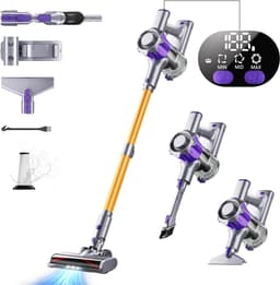 Accustofzuiger 40000 Pa 450W – Draadloze Stofzuiger met Smart Display en 50 Min Looptijd – Automatische Modus & Anti-Klitborstel voor Tapijt en Harde Vloeren — thumbnail 1