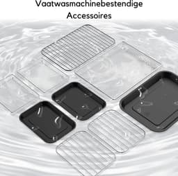 House of Balance Dubbele Airfryer XXL 12L - Airfryer Dubbel met Kijkvensters - Airfryer Oven incl Accessoires - Airfryers - 10 Programma's - Touchscreen — thumbnail 6