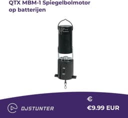 QTX MBM-1 Spiegelbolmotor op batterijen — thumbnail 3