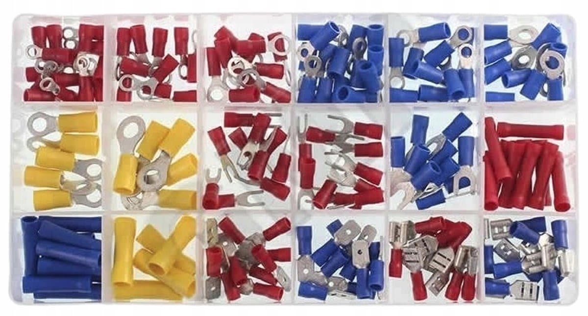 Hermon - Geïsoleerde Elektrische Konektoren Set - 175 stuks - Organiser — afbeelding 1