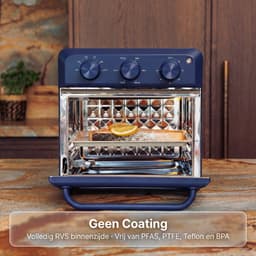 Safecourt 6-in-1 Airfyer oven - 100% PFAS-vrij - 6 programma’s - 80 tot 230 graden - Airfryer, bakken, roosteren, toasten, grillen & opwarmen - Blauw — thumbnail 7