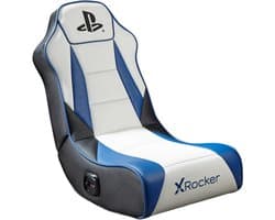 Gamestoel - PlayStation Geist - inklapbaar - 2.0 audio - 2 speakers - floor rocker - wit/blauw (X Rocker)