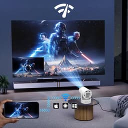 Draagbare Mini Projector Android Wifi Beamer Full HD Bluetooth met Batterij K400 Zenwire — thumbnail 4