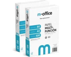 A5 Papier 80g, 2x500 Vellen (Totaal 1000), Multifunctioneel voor Laser en Inkjet