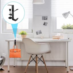 2x Verstelbare Tas- en Hoofdtelefoonhouder voor Tafel en Bureau — thumbnail 2