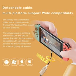 Draagbare DAC Hoofdtelefoon Versterker met 4.4mm & 3.5mm Uitgangen en 10-Band PEQ — thumbnail 1