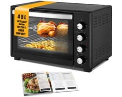 Nexvo® Heteluchtoven - Oven - Airfryer Oven - Zwart - 56cm x 41cm x 35cm