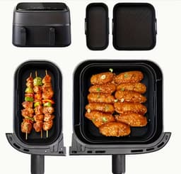 2-Pack Anti-aanbak Siliconen Bakplaat voor Philips NA350-3000 | Makkelijk Schoon te Maken, Geschikt voor Airfryers, Ovens en Magnetrons — thumbnail 3
