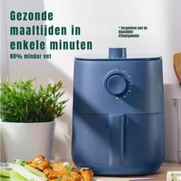 Nexvo® Mini airfryer - Airfryer - Airfryer klein -Matt Blauw - ‎23 cmx 28cmx 30cm — thumbnail 5
