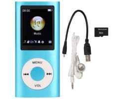 Dailygoody - Mp3-speler - Draagbare Muziekspeler - Lossless Geluid - Blauw - Ideaal voor Kinderen en Studenten - Perfect voor Sport en Wandelen