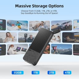 Draagbare Externe SSD 2TB - Hoge Snelheid Gegevensopslag — thumbnail 2