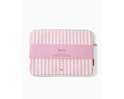 Laptop hoes Pink Stripes | Laptophoes Roze Streep | Laptop sleeve | Stationery & Gift
