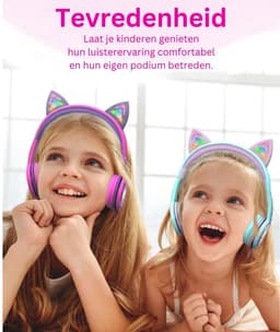 NBAP® Koptelefoon Kinderen met Draad - Gaming Headset - Roze — thumbnail 2