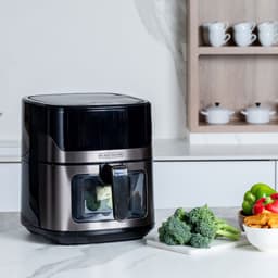 Black & Decker BXAF6500E Enkel 6,5 l Vrijstaand 1600 W Friteuse met weinig vet Zwart, Grijs — thumbnail 5