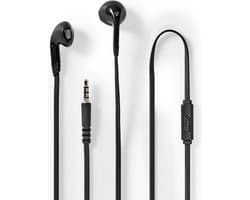 Nedis Bedrade Koptelefoon - 3,5 mm - Kabellengte: 1.20 m - Ingebouwde microfoon - Volumebediening - Zwart