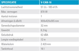 Tennant V-CAN-16 Stofzuiger — thumbnail 4