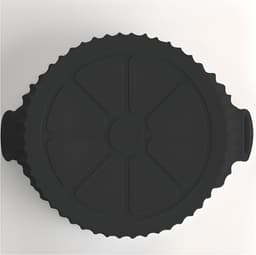 Heuts Goods - LUXE Airfryer Siliconen Bakje Zwart - Heteluchtfriteuseaccessoires - Airfryer accesoires - 20CM - Zwart — thumbnail 2