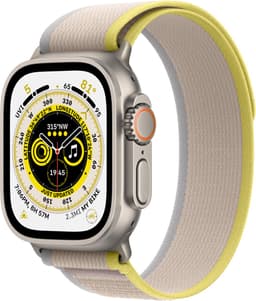 Apple Watch Ultra - 4G/LTE - 49mm - Titanium kast - Geel/Beige Trail bandje - M/L — thumbnail 2