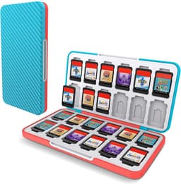 BOTC 24 Slots Game card case - spel hoesje - beschermhoes - micro SD kaart houder - Silicone Slots - Blauw — thumbnail 1