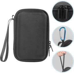 Hard Cover Opberghoes geschikt voor JBL GO 3 - Beschermhoes Travel Case Hoes Opbergtas - Zwart/grijs — thumbnail 4