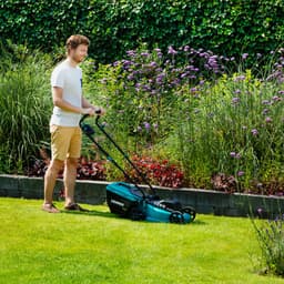 VONROC Accu Grasmaaier – 40V – 33 cm maaibreedte – Brushless motor - Vijf instelbare maaihoog-tes: 30/40/50/60/70 mm - Incl. 30L Opvangbak - Incl. 2x 4.0Ah Accu en Dubbele snellader — thumbnail 4
