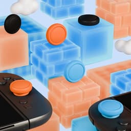 PlayCool 23-in-1 Accessoirebundel voor Nintendo Switch 2 – Beschermhoes, Screenprotectors, Thumb Grips, Joy-Con Siliconen Covers, Stuurset, Controller Grips, Oplaadstation, Playstand & Game Muisset — thumbnail 15