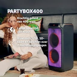 Salora Partybox 400 met LED verlichting — thumbnail 2
