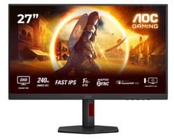 AOC G4 Q27G4ZR - QHD Gaming Monitor - 27 inch - 240Hz - 260hz OC - 27 inch