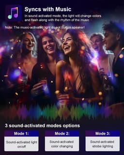 DJ Light • Disco • Reageert op Geluid • RGB • DJ Gear • DJ Stage • Feestlicht • Patronen • Dansvloer — thumbnail 2